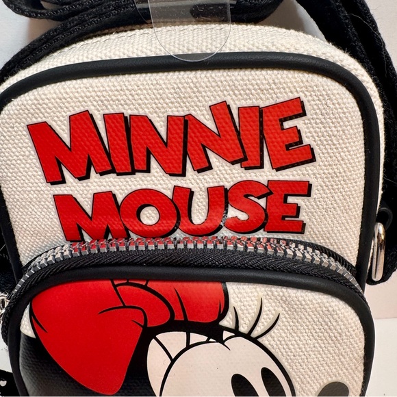 NWT Disney Minnie Mouse Primark Crossbody Bag Purse Canvas Phone Holder bag - Picture 3 of 15